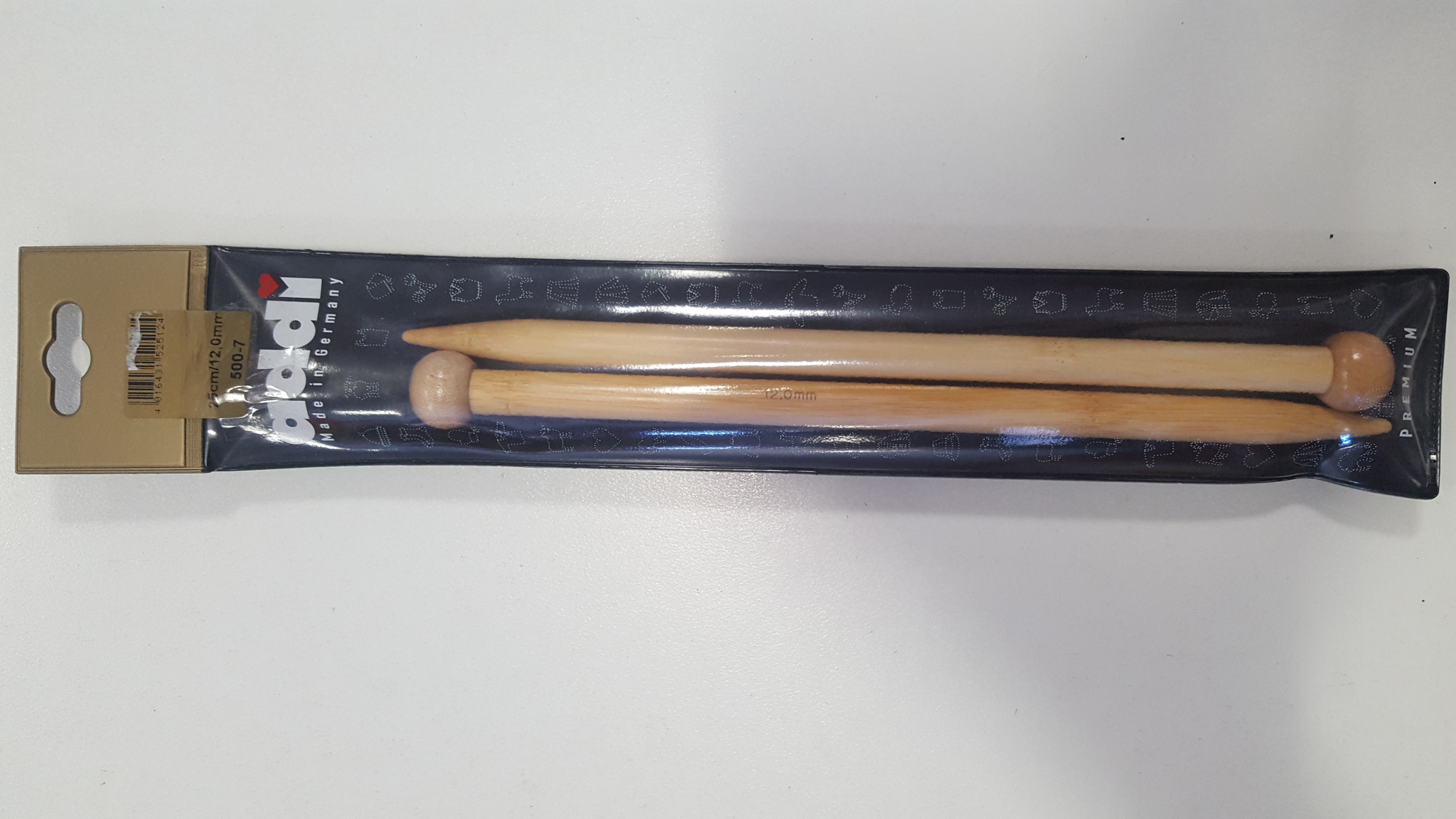Addi bamboo needles 25cm - 8-12mm