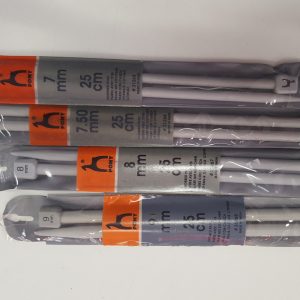 Pony needles 25cm 7mm-9mm
