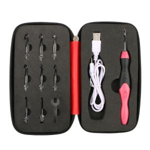 LED Crochet set with USB charger