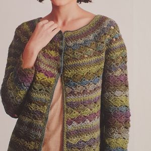 Crypto Top Down Crochet Cardigan