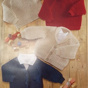 Easy sweater  or cardigan kit 0-6 year