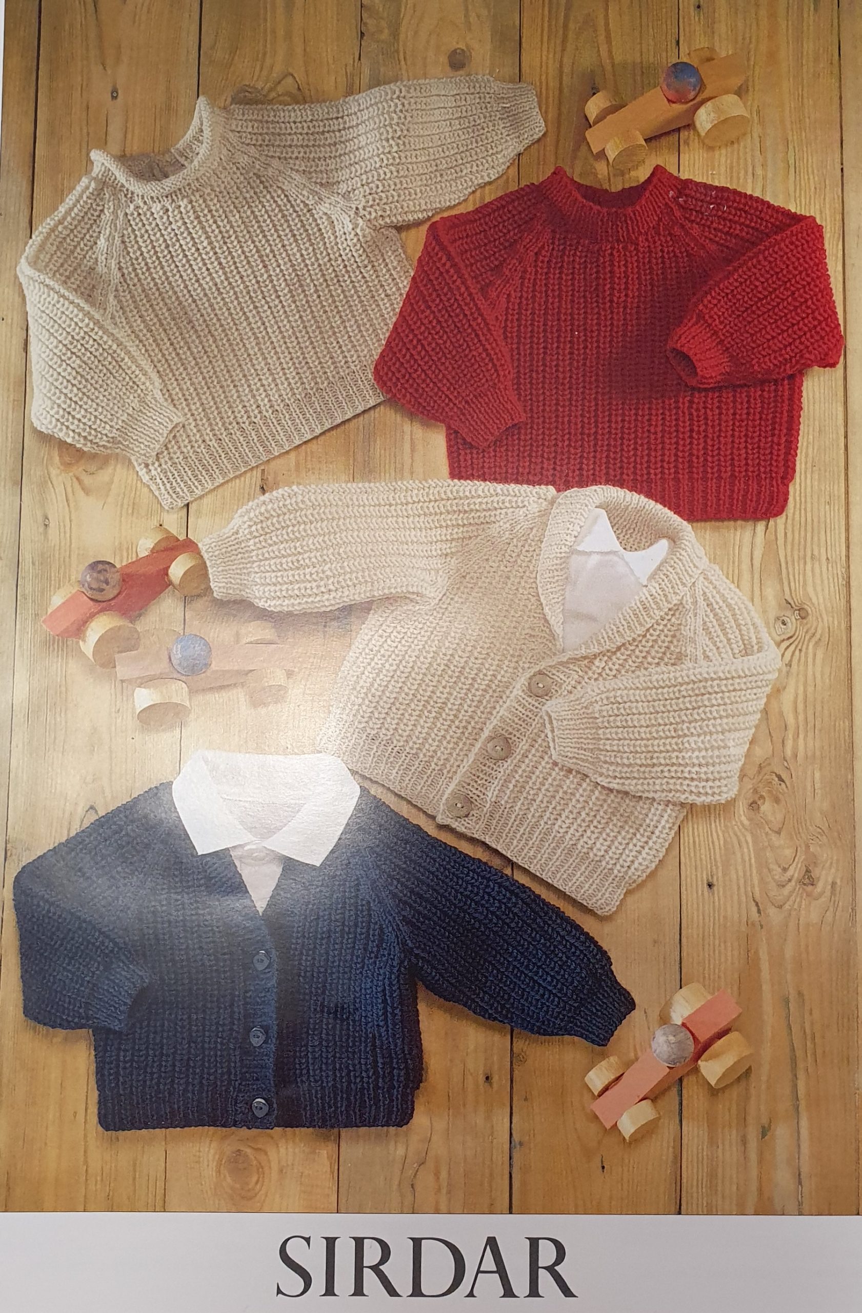 Easy sweater or cardigan kit 0-6 year